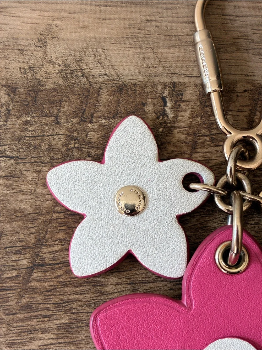 Coach Flower Bag Charm Key Chain